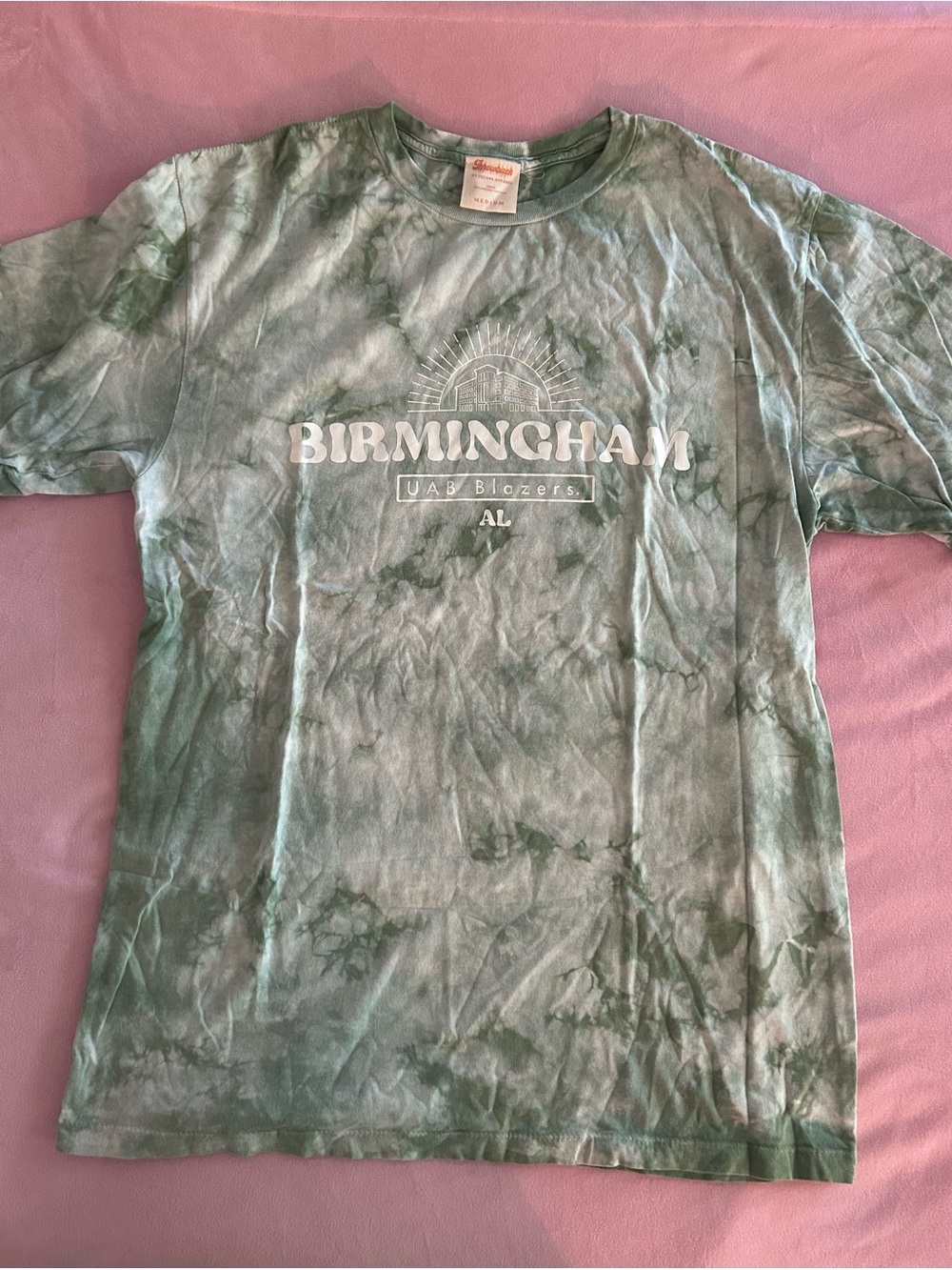 UAB Tie-Dye Graphic Tee - Green